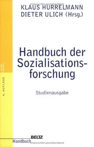 Tapa de Handbuch der Sozialisationsforschung