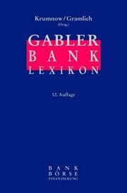Tapa de Gabler Bank-Lexikon. Bank - Börse - Finanzierung