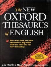 Tapa de The New Oxford Thesaurus of English.