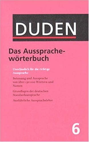 Tapa de Duden Ausspracheworterbuch