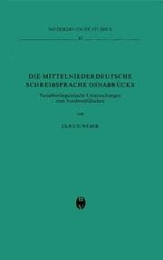 Tapa de Die mittelniederdeutsche Schreibsprache Osnabrücks