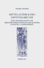Tapa de Mittelalterliches Stiftungsrecht