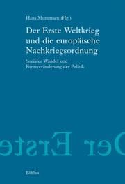 Tapa de Der Erste Weltkrieg und die europäische Nachkriegsordnung