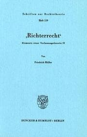 Tapa de "Richterrecht"