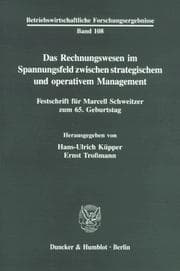 Tapa de Das Rechnungswesen im Spannungsfeld zwischen strategischem und operativem Management