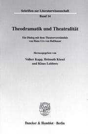 Tapa de Theodramatik und Theatralität