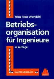 Tapa de Betriebsorganisation für Ingenieure.(4.Auflage)
