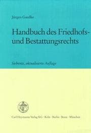 Tapa de Handbuch des Friedhofs- und Bestattungsrechts