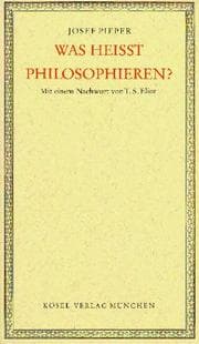 Tapa de Was heisst philosophieren?