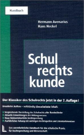 Tapa de Schulrechtskunde