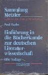 Tapa de Sammlung Metzler, Bd.1, Einführung in die Bücherkunde zur deutschen Literaturwissenschaft