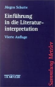 Tapa de Einführung in die Literaturinterpretation
