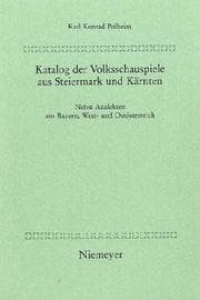 Tapa de Katalog der Volksschauspiele aus Steiermark und Kärnten