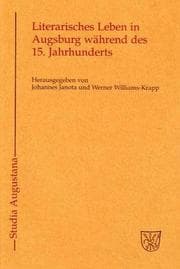 Tapa de Literarisches Leben in Augsburg W Hrend Des 15. Jahrhunderts