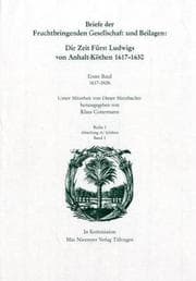 Tapa de Briefe der Fruchtbringenden Gesellschaft und Beilagen