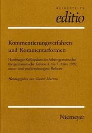 Tapa de Kommentierungsverfahren und Kommentarformen