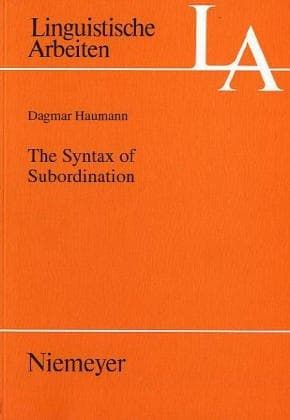 Tapa de The syntax of subordination
