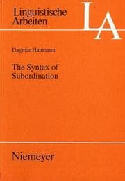 Tapa de The syntax of subordination
