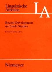 Tapa de Recent development in Creole studies