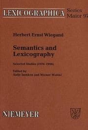 Tapa de Semantics and lexicography