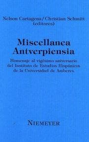Tapa de Miscellanea Antverpiensia