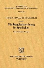 Tapa de Die Satzgliedanordnung im Spanischen