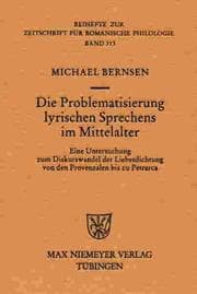 Tapa de Die Problematisierung Lyrischen Sprechens Im Mittelalter (Beihefte Zur Zeitschrift Für Romanische Philologie)