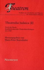 Tapa de Theatralia Judaica