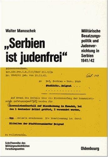 Tapa de ' Serbien ist judenfrei'.