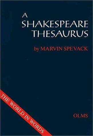 Tapa de A Shakespeare Thesaurus (Shakespeare Database)