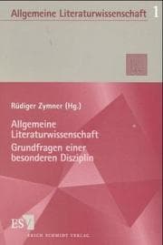 Tapa de Allgemeine Literaturwissenschaft