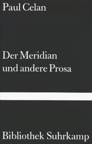 Tapa de Der Meridian und andere Prosa