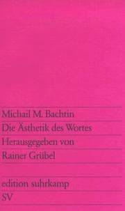 Tapa de Die Ästhetik des Wortes (Edition Suhrkamp) (German Edition)