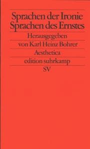 Tapa de Sprachen der Ironie, Sprachen des Ernstes