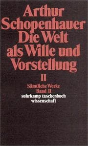 Tapa de Die Welt als Wille und Vorstellung II. ( Sämtliche Werke, 2)