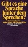 Tapa de Gibt es eine Sprache hinter dem Sprechen?
