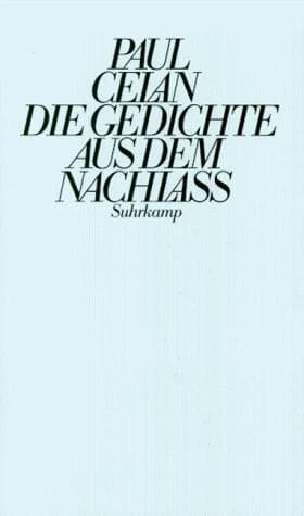Tapa de Paul Celan
