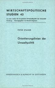 Tapa de Orientierungslinien der Umweltpolitik