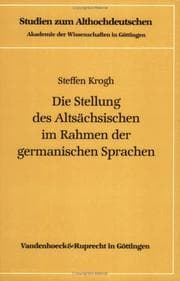 Tapa de Die Stellung des Altsächsischen im Rahmen der germanischen Sprachen