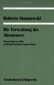 Tapa de Die Verwaltung des Abenteuers