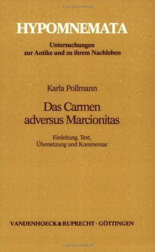 Tapa de Das Carmen adversus Marcionitas