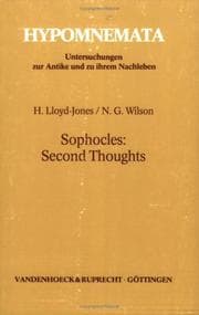 Tapa de Sophocles