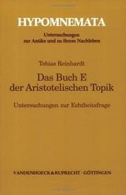 Tapa de Das Buch E der Aristotelischen Topik