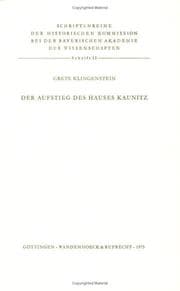 Tapa de Der Aufstieg des Hauses Kaunitz
