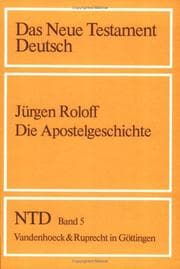 Tapa de Das Neue Testament Deutsch (NTD), 11 Bde. in 13 Tl.-Bdn., Bd.5, Die Apostelgeschichte