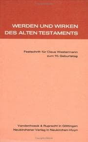 Tapa de Werden und Wirken des Alten Testaments