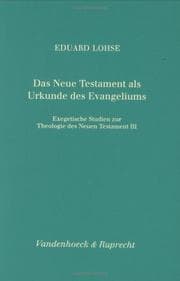 Tapa de Das Neue Testament als Urkunde des Evangeliums