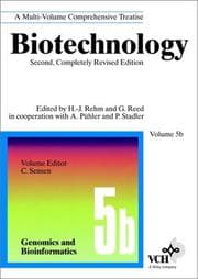 Tapa de Biotechnology, Genomics and Bioinformatics (Biotechnology: A Multi-Volume Comprehensive Treatise; 2nd Completely Rev. Ed.)