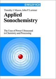 Tapa de Applied sonochemistry