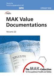 Tapa de The MAK-Collection for Occupational Health and Safety: Part I: MAK Value Documentations, Volume 22 (The MAK-Collection for Occupational Health and Safety. Part I: MAK Value   Documentations (DFG))